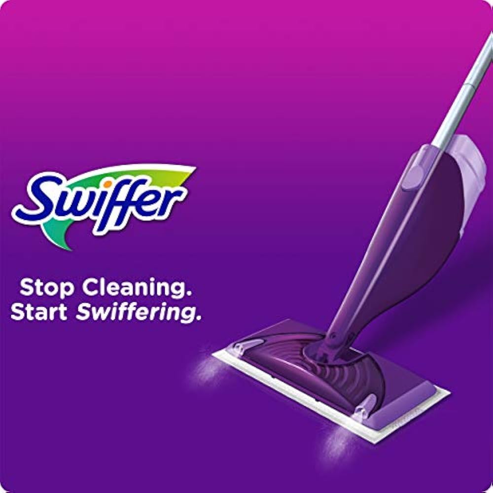 Swiffer WetJet Hardwood Floor Spray Mop Cleaner Starter Kit, Includes 1