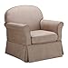 Baby Relax Swivel Glider and Ottoman Set, Hickory Brown Microfiber