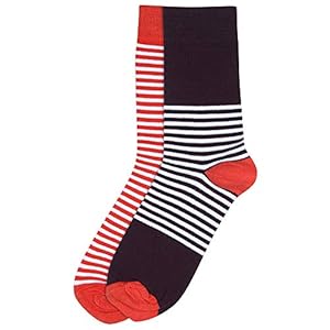 STOP by Shoppers Mens Striped Socks Pack Of 2 (201981683_Assorted)