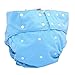 LukLoy Men's Adults Cloth Diapers for Incontinence Care Protective Underwear -Dual Opening Pocket Washable Adjustable Reusable Leakfree (Sky Blue)
