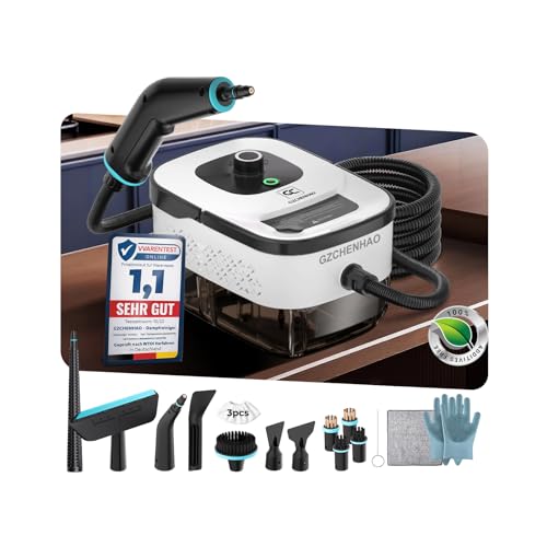 18-IN-1 Steam Cleaner【99.99% Germs Eliminated – German SPJ Technology】【9S Turbo Steam – Intelligent Turbo Steam System】Versatile Steam Cleaner, Floor Steam Mop – Home and Kitchen