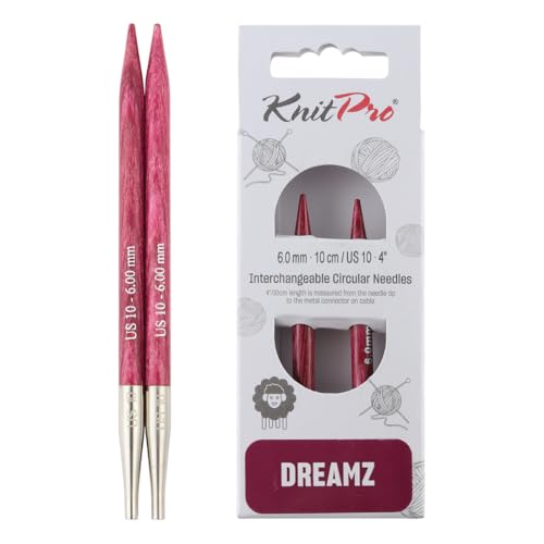 KnitPro Dreamz Interchangeable Circular Needles 4 (10cm) | Size 6.00mm