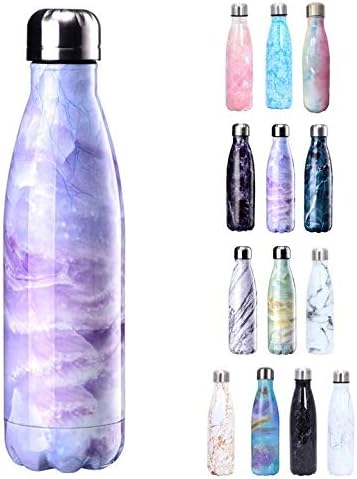 Amazon Yiyilai ステンレス ボトル 500ml 水筒 真空断熱ボトル 二重構造 保温保冷 男女兼用 スポーツボトル ウォーターボトル 可愛い タイプb 水筒 マグボトル オンライン通販