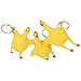 Acekid Stress Relief Vent Tricky Toys Squeeze Chicken Laying Egg Key chain, Pack of 3