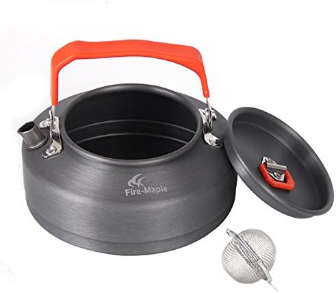 Fire-maple Outdoor Camping Hiking Kettle Coffee Pot Portable Teapot Kettle Compact and Lightweight 0.8L with Silicon Handle