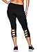 RBX Active Women's Plus Size Cotton Spandex Workout Leggings Black Basic 1X