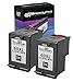 SPEEDYINKS Remanufactured Ink Cartridge Replacement for HP 60XL High Yield (2 Pack - Black) for use in HP Photosmart, Envy e All-in-one, and Deskjet Printers