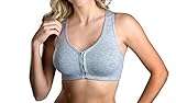 Valmont Zip-Front Sports Bra #1611A,42F/G,Heather
