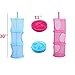 Yamde 2 Pcs Mesh Hanging Storage, Multifunctional 3 Compartments Hanging Mesh Portable Travel Folding Kids Toy Storage Basket Organizer Bags Hanging Clothes Dryer Net Used for Bedroom Wall Closet