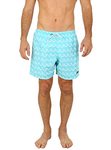 Uzzi Men's Bimini Swim Trunks Aqua S