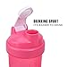 BOTTLED JOY Protein Shaker Bottle, Sports Water Bottle, Shaker Cups for Gym Drinking Bottle Mixer Shake Water Bottles 28oz 800ml (Hot Pink)