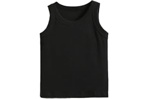Boys and Girls Tanks Tops Ribbed Sleeveless Summer Tops for Kids