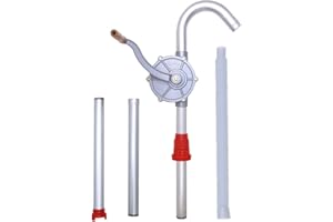 LYCARESUN 15 to 55 Gallon Drum Pump, Aluminum Barrel Pump Hand Liquid Transfer, Hand Siphon Barrel Pump, Hand Drum Pump for Diesel, Kerosene, Hydraulic Fluid