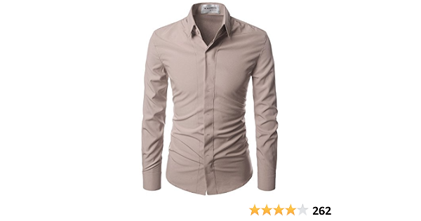 Amazon.com: NEARKIN Camisa de vestir para hombre con botones ocultos de  licra, sin arrugas, no necesita planchado, Moderno / Equipada, US  XXXL(etiqueta talla 3XL) : Ropa, Zapatos y Joyería
