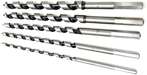 LONKER 5PCS 6~14mm hexagonal handle Luo drill bit Brad Point Drill Bits Set Augers Woodworking Drill Bit Wood Boring Extra Long 230mm