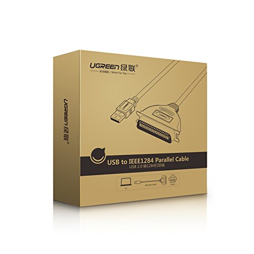 UGREEN USB to IEEE1284 CN36 Parallel Printer Adapter Cable for Printer, Inkjet, Laser etc (10FT)