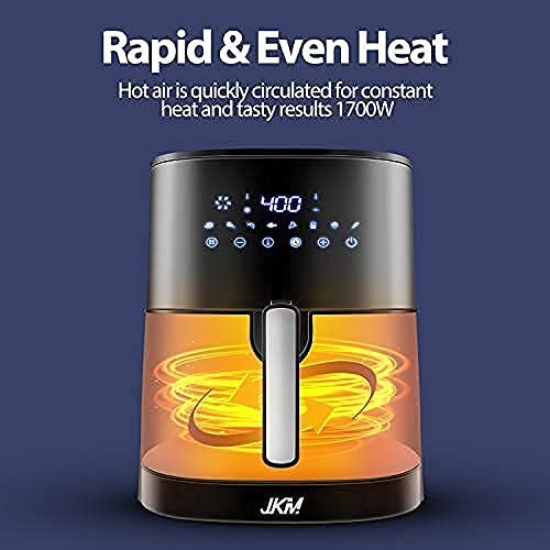 JKM Air Fryer 5.3 Quart, Digital Oilless Frying Cooker, Auto Shut Off