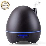 Diffuser, ESEOE Colorful Wood Gain Diffuser for Essential Oils,Aroma Essential Oil Diffuser with Adjustable Mist Mode,Auto Off Ultrasonic Diffuser for Home Office（Lasting 8-10/h） (300ML)
