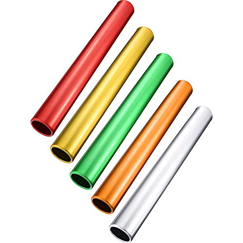 Pena 3Pcs Relay Baton Track Baton Aluminum Field Race Batons Running Baton for Outdoor Field Race Tools(Pink) - Thumbnail 4