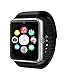 GT08 Bluetooth Smart Watch with Camera and SIM Slot for Iphone and Android Smartphones (Black)