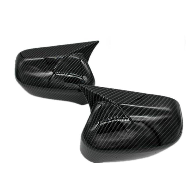 Photo 1 of 1 Pair Ox Horn Style Side Mirror Cover Decoration Rearview Mirror Cover Trim Carbon Fiber Cover Cap For Honda Civic 2006-2012?Without turn signal)