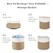 Magicfly Nursery Storage Basket, 15 X 15 X 14 Inch Woven Storage Baskets for Toys, Laundry, and Baby Blankets, Cotton Rope Baskets Large Baby Organizer, Beige & White