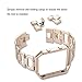 bayite Stainless Steel Bands with Frame Compatible Blaze, Rhinestone Bling Replacement Accessory Straps Women, Champagne Gold
