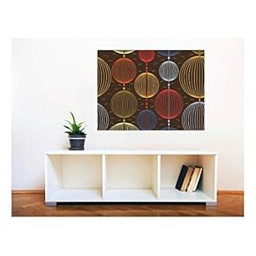 Removable Wall Sticker/Wall Mural - Abstract Seamless Pattern | Creative Window View Home Decor/Wall Decor - 24"x32"