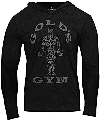 Alivegear Men's Bodybuilding Triblend Long-Sleeve Tapered Casual Sweatshirts Active Hoodies