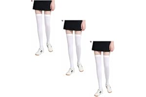 Hopply Golf Sun Protection Socks UPF50+ Overknee Stocking Ice Silk Breathable Cool Socks for Women School Outdoor Sports