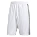 adidas Men's Designed-2-Move 3-Stripe Shorts, White/Black, Small