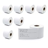 MarkDomain Compatible Paper Roll Replacement for Dymo 30256 Standard Large Shipping Labels 59 mm x 102 mm (2-5/16" x 4") 300/Roll for LabelWriter 400 450 Duo Twin Turbo 4XL Printer (8 Rolls)