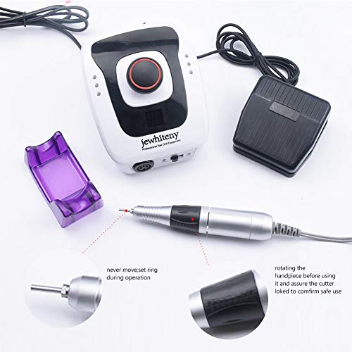 Professional Electric Nail Drill Machine 32W 35000RPM E-file Electric Nail File Grinder Polisher Kit Manicure Pedicure Drill for Acrylic Nail Tools for Gel Nails 100-110V - Thumbnail 5