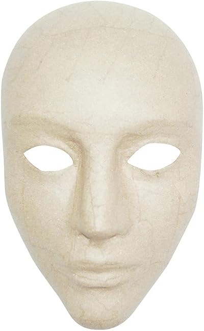 Décopatch Mache Face Mask 17x11x24cm Brown Brand Décopatch