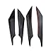 Hanperal 4pcs Car Carbon Fiber Color Front Bumper Splitter Fins Body Spoiler, Front Bumper Fins Lip Trim