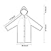 OPPMART Rain Coats,3 Pack Reusable Rain Coat Jacket with Hood EVA Portable Raincoat - Emergency Rain Coat for Theme Park, Hiking, Camping or Traveling,Size 61.4