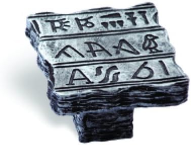 Siro 100-134 Impala Collection 48 mm. Antique Silver Hieroglyphics Knob