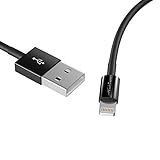 KabelDirekt (3 feet) Apple Mfi certified Lightning Cable black - TOP Series
