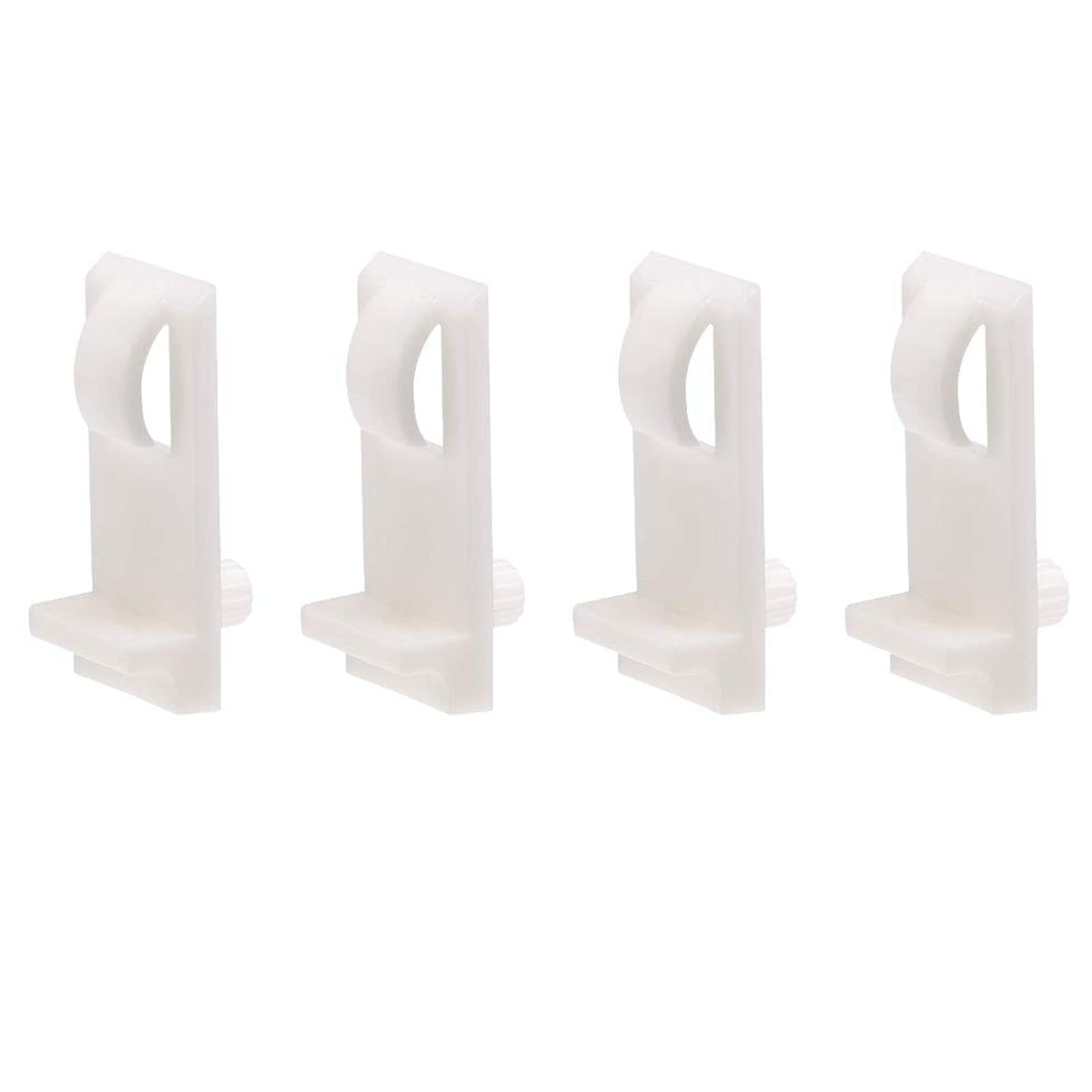 TOP-VIGOR 20Pcs Plastic Shelf Support Pegs, 5mm Cabinet Shelf Clips, Cupboard Shelves Locking Furniture Installation Accesorries for Kitchen Book Shelves Supplies