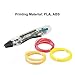 NEXGADGET Transparent USB 3D Printing Pen One Button Operation for Doodling, Art & Craft Making, 3D Modeling and Education, Come with 1.75mm Filament Refills