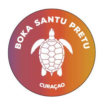 R and R Imports Boka Tabla CuraÃ§ao 4" Round Decal StickerÂ Turtle Design