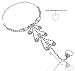 Bellady Ladies 2 PC Sparking Foot Anklet Chain with Rhinestone Bride Bridesmaid Beach Wedding Foot Jewelry for Woman Toe Ring Bracelet, Silver Style 2