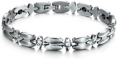 LOVE Beauties Women's 9MM Titanium Magnetic Bracelet in a Nice Gift Box, Anti-fatigue, Pain Relief
