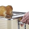 Russell Hobbs 24384 Cream Inspire 4 Slice Toaster, Wide Slot with Lift and Look Feature, High Gloss Chrome Accents, 1800…