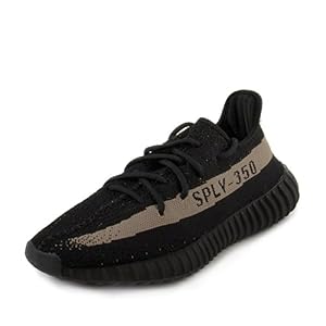 Image of adidas Mens Yeezy Boost 350 V2 Black/Green Fabric
