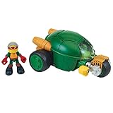 Teenage Mutant Ninja Turtles Pre-Cool Half Shell Heroes Stealth Cycle with Raphael Vehicle and Figure