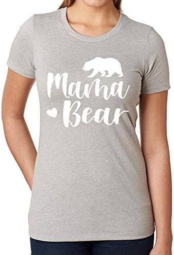 DATANE Women's Crew Neck Mama Bear Printed Sweatshirt T Shirt Top with Pockets