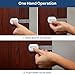 8-Pack Child Safety Cabinet Locks - Adjustable Child Cabinet Locks with 3M Adhesives - White and Clear Baby Locks for Cabinets and Drawers, and More - Easy to Install Baby Proofing Cabinets by Wittle