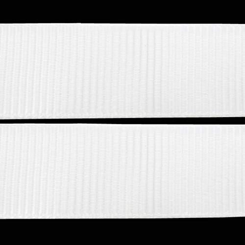 Perlin C239 x2 Grosgrain Ribbon White 10 mm Woven Ribbon for Sewing, Scrapbooking, Decorative Ribbon, Decorative Ribbon, Decorative Ribbon, Jewellery Ribbon, Ribbon