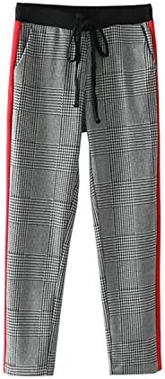 Acereima Women Suit Pants For Trousers Side Striped Elastic Waist Elegant Fashion Ladies Work Business Pants Fh30 Red Stripe L